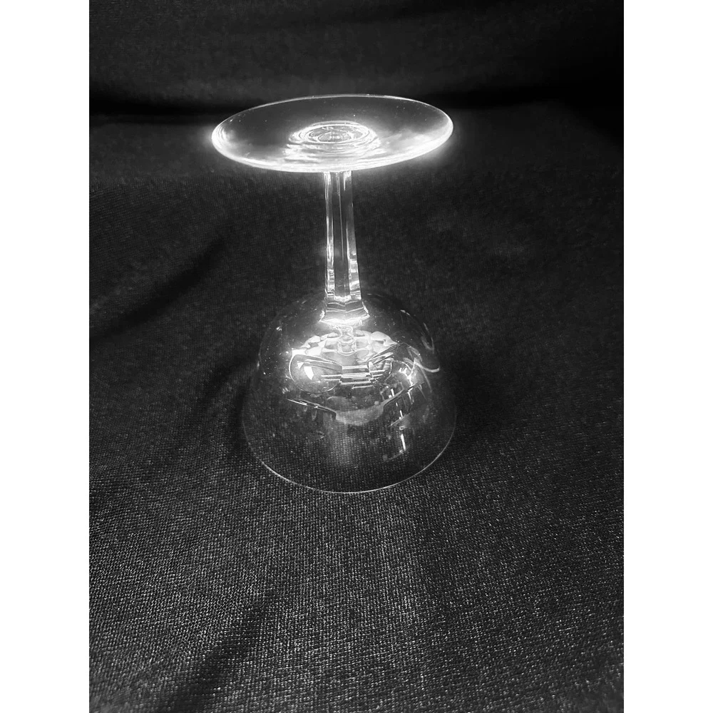Orrefors Bernadotte Geometric Cut Crystal Champagne Sherbet Glasses Set of 4‎
